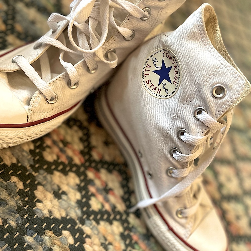Size 7 GUC hidden platform chucks, converse #sneakers #chucks #converse